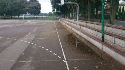 systematyczne sprzątanie boiska przy pl. Szarych Szeregów 