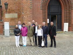 Delegacje miast  partnerskich  Veles i Kävlinge w Nowogardzie