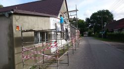 remont elewacji świetlicy wiejskiej w Jarchlinie